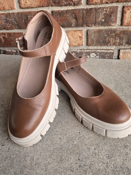 Seychelles Shoes - Seychelles X Piper & Scoot - The Rebel Mary Jane- Brown - Sz 9